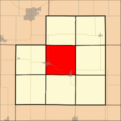Map highlighting Toulon Township, Stark County, Illinois